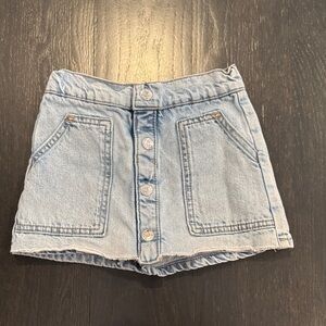 Zara Light Blue Denim Skort